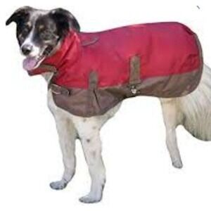 Dog Jacket Durable Red Brown Dog Winter Coat Vest Jacket S/M Puffer Warm
